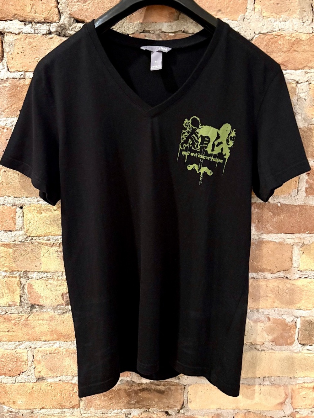 H&M Mens V-Neck Short Sleeve T-Shirt Tee - Picture 6 of 7